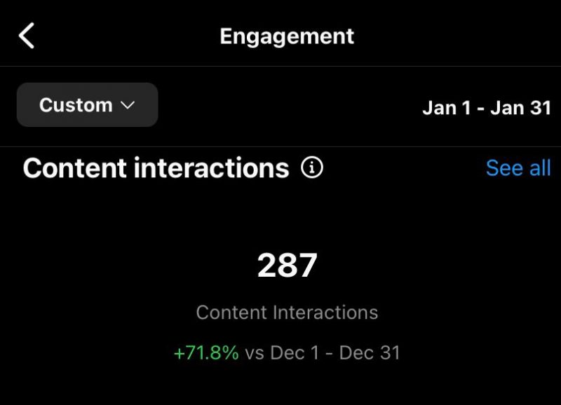 cara melihat instagram insight engagement