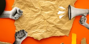 Gambar ini memuat sebuah proses kampanye yang memiliki sisi kreative